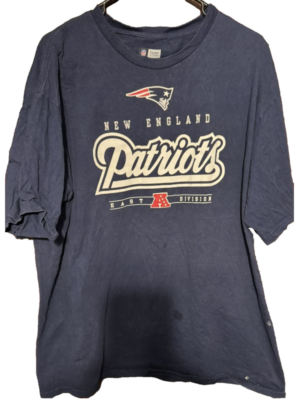 New England Patriots T-Shirt Men's Size XL Blue Team Apparel